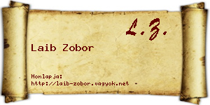Laib Zobor névjegykártya